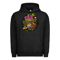 Pigment Black Mardi Gras red Angus Urban Hoodie - LillyAllenDesigns