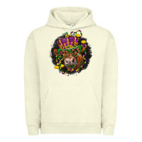 Pigment Pistachio Mardi Gras red Angus Urban Hoodie - LillyAllenDesigns