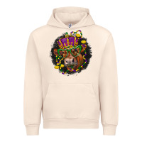 Sandshell Mardi Gras red Angus Urban Hoodie - LillyAllenDesigns