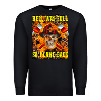 Black Western Hell Was Full So I Came Back Premium Sweatshirt - LillyAllenDesigns