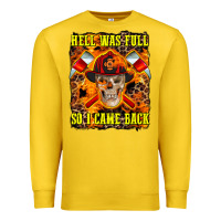 Lemon Western Hell Was Full So I Came Back Premium Sweatshirt - LillyAllenDesigns