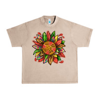 French Oak watermelon sunflower Urban Heavy Tee - texasbilliewilder
