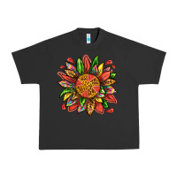 Pigment Black watermelon sunflower Urban Heavy Tee - texasbilliewilder