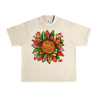 Sandshell watermelon sunflower Urban Heavy Tee - texasbilliewilder