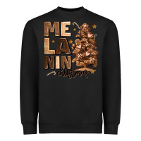Black melanin christmas with christmas tree Heavyweight Sweatshirt - MaliasSmallBusiness