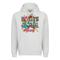 Dove Grey boots and bling it's a cowgirl thing Premium Hoodie - MaliasSmallBusiness