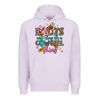Lilac boots and bling it's a cowgirl thing Premium Hoodie - MaliasSmallBusiness