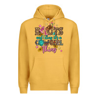 Mustard boots and bling it's a cowgirl thing Premium Hoodie - MaliasSmallBusiness