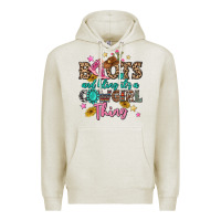 Oatmeal Heather boots and bling it's a cowgirl thing Premium Hoodie - MaliasSmallBusiness