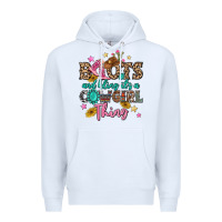 White boots and bling it's a cowgirl thing Premium Hoodie - MaliasSmallBusiness