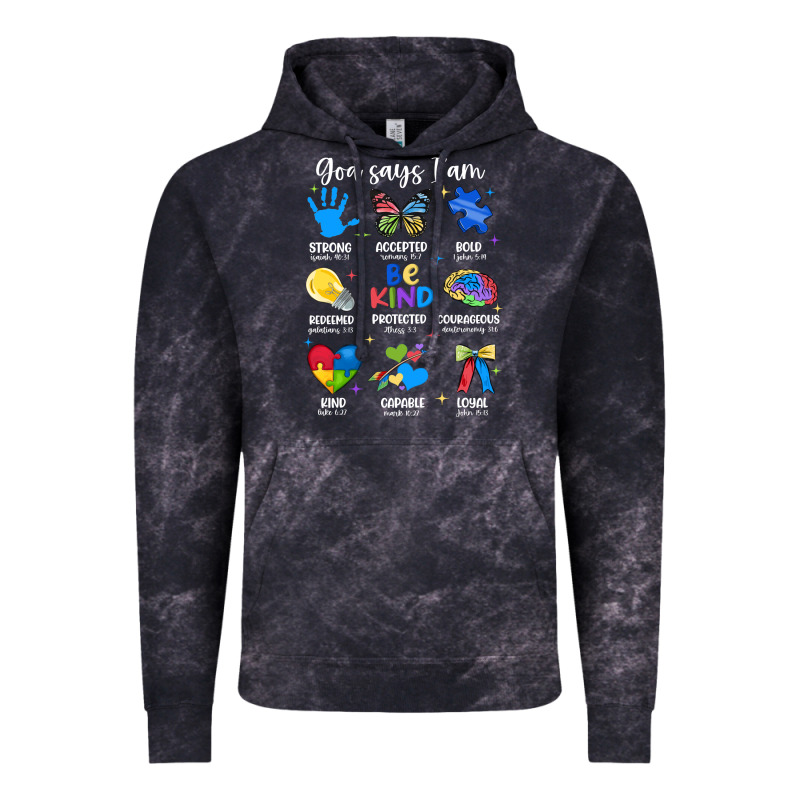 God Says I Am Autism Vintage Hoodie by JahusDesignShop | Teevron