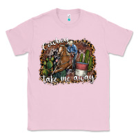 Bubblegum Pink cowboy take me away Classic Tee - SublimationCraftShop