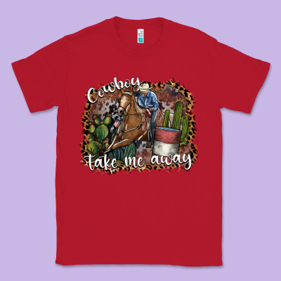 Cowboy Take Me Away Classic Tee Designed By Sublimationcraftshop