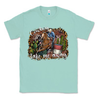 Seafoam cowboy take me away Classic Tee - SublimationCraftShop