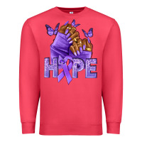 Cardinal hope lavender ribbon all cancers Premium Sweatshirt - NancyCooperArtShop
