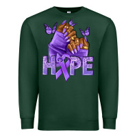 Sports Green hope lavender ribbon all cancers Premium Sweatshirt - NancyCooperArtShop