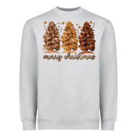 Heather Grey melanin christmas trees Heavyweight Sweatshirt - MaliasSmallBusiness