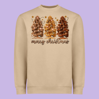 Heavyweight Sweatshirt melanin christmas trees