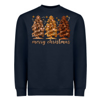 Navy melanin christmas trees Heavyweight Sweatshirt - MaliasSmallBusiness