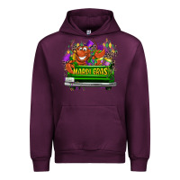 Mauve Wine Mardi Gras truck Urban Hoodie - LillyAllenDesigns