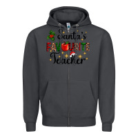 Smoke santas favourite teacher Zipper Hoodie - AdoDesignShop