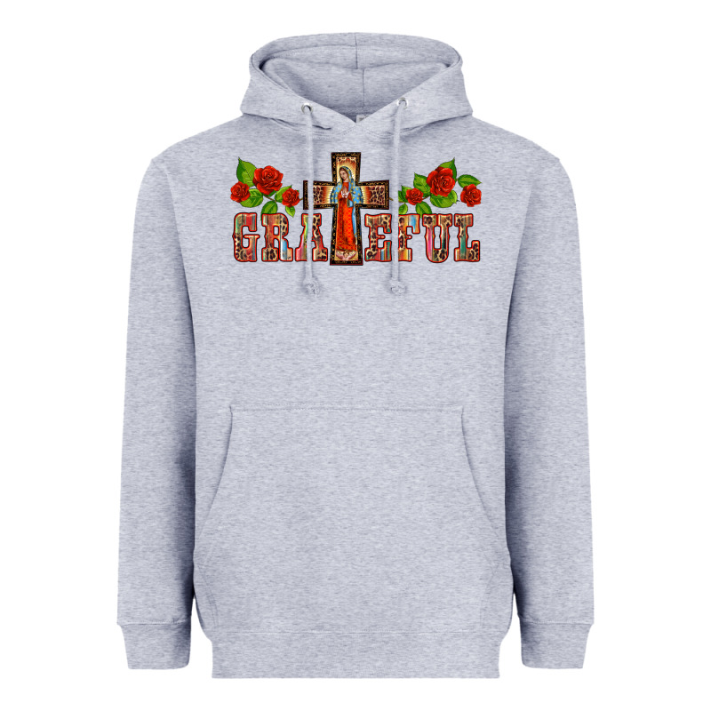 Grateful Guadalupe Cross Heavyweight Hoodie by BarkalooDesign | Teevron