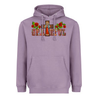 Lavender grateful guadalupe cross Heavyweight Hoodie - BarkalooDesign
