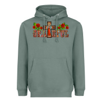 Sage grateful guadalupe cross Heavyweight Hoodie - BarkalooDesign