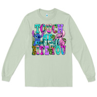 Matcha touch me and i will bite Long Sleeve Tee - AdoDesignShop
