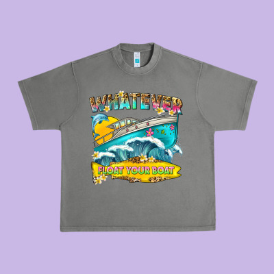 Whatever Float Your Boat Urban Heavy Tee Designed By Texasbilliewilder