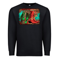 Black country boots Christmas Premium Sweatshirt - Jasminsmagicworld