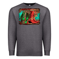 Charcoal Heather country boots Christmas Premium Sweatshirt - Jasminsmagicworld