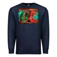 Navy country boots Christmas Premium Sweatshirt - Jasminsmagicworld