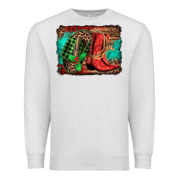 Oatmeal Heather country boots Christmas Premium Sweatshirt - Jasminsmagicworld