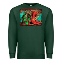 Sports Green country boots Christmas Premium Sweatshirt - Jasminsmagicworld