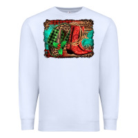 White country boots Christmas Premium Sweatshirt - Jasminsmagicworld