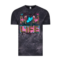 Cloud Black being a mom makes my life complete Vintage Tee - Zillion Design Studio