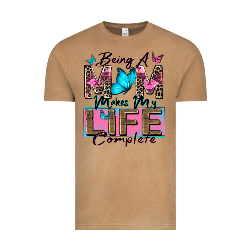 Being A Mom Makes My Life Complete Vintage Tee by Zillion Design Studio | Teevron