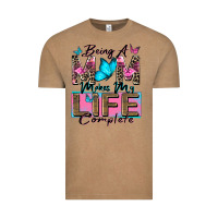 Vintage Coffee being a mom makes my life complete Vintage Tee - Zillion Design Studio