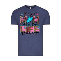 Vintage Denim being a mom makes my life complete Vintage Tee - Zillion Design Studio