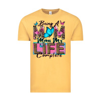 Vintage Mustard being a mom makes my life complete Vintage Tee - Zillion Design Studio