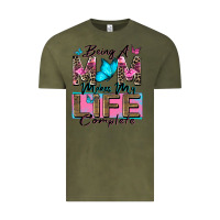 Vintage Olive being a mom makes my life complete Vintage Tee - Zillion Design Studio