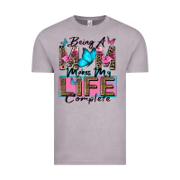 Vintage Zinc being a mom makes my life complete Vintage Tee - Zillion Design Studio