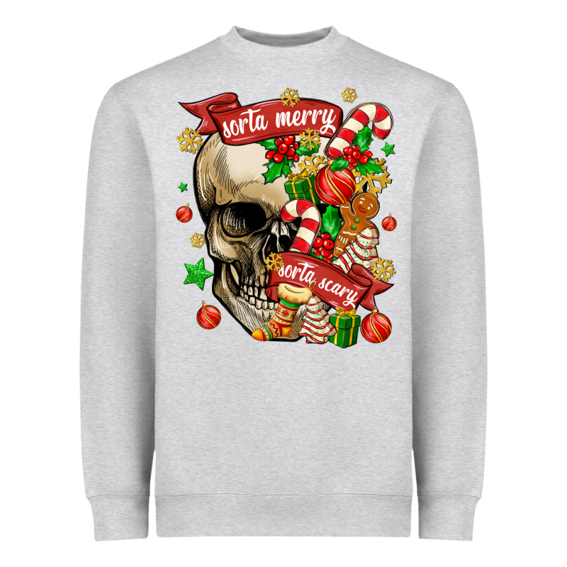 Sorta Merry Sorta Scary Heavyweight Sweatshirt by MaliasSmallBusiness | Teevron