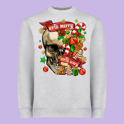 Heavyweight Sweatshirt sorta merry sorta scary