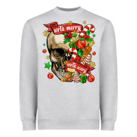 Heather Grey sorta merry sorta scary Heavyweight Sweatshirt - MaliasSmallBusiness