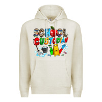 Oatmeal Heather school custodian Premium Hoodie - NancyCooperArtShop