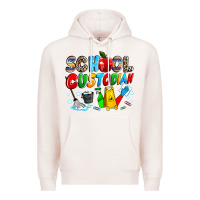 Pale Pink school custodian Premium Hoodie - NancyCooperArtShop