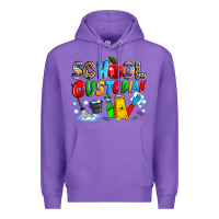 Purple school custodian Premium Hoodie - NancyCooperArtShop