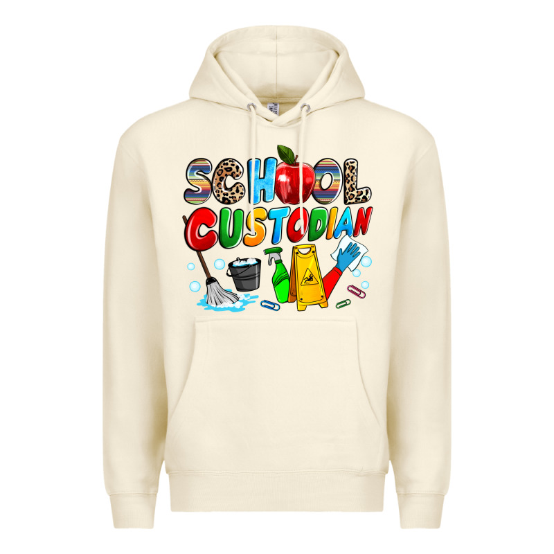 School Custodian Premium Hoodie by NancyCooperArtShop | Teevron